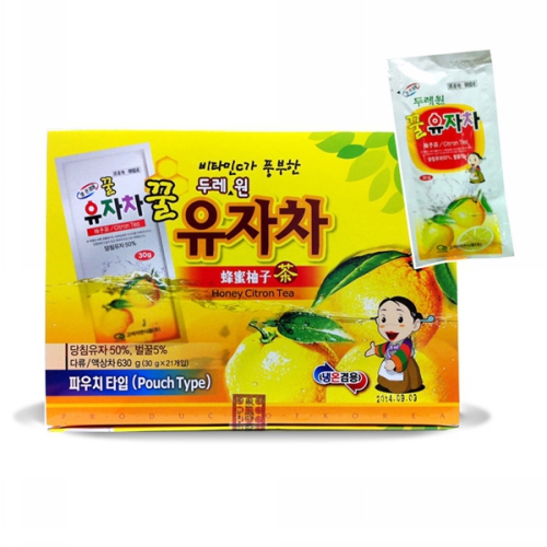 롯데마트몰 - 고려자연식품 꿀유자차 파우치타입 630g+630g 상세정보 고려자연식품 꿀유자차 파우치타입 630g+630g