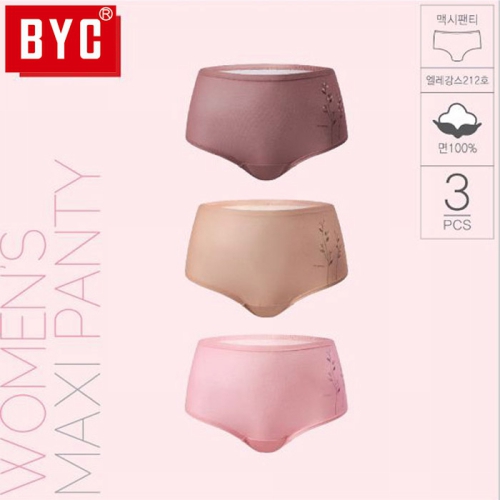 롯데마트몰 - [BYC]여성 엘레강스 맥시 삼각팬티 3매입(X0063) 상세정보 [BYC]여성 엘레강스 맥시 삼각팬티 3매입(X0063)